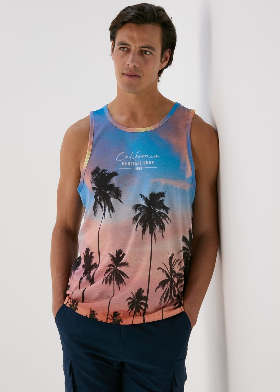 Orange Palm Sublimation Vest