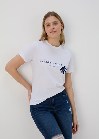 White Amalfi Graphic T-Shirt