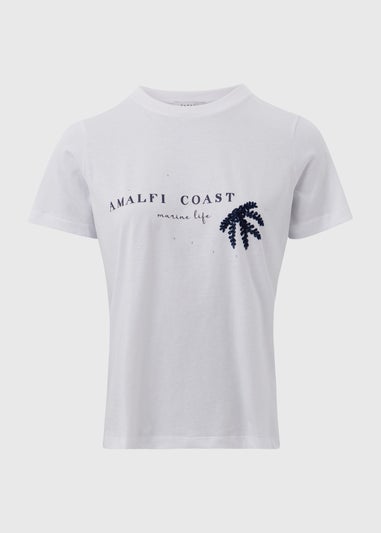 White Amalfi Graphic T-Shirt