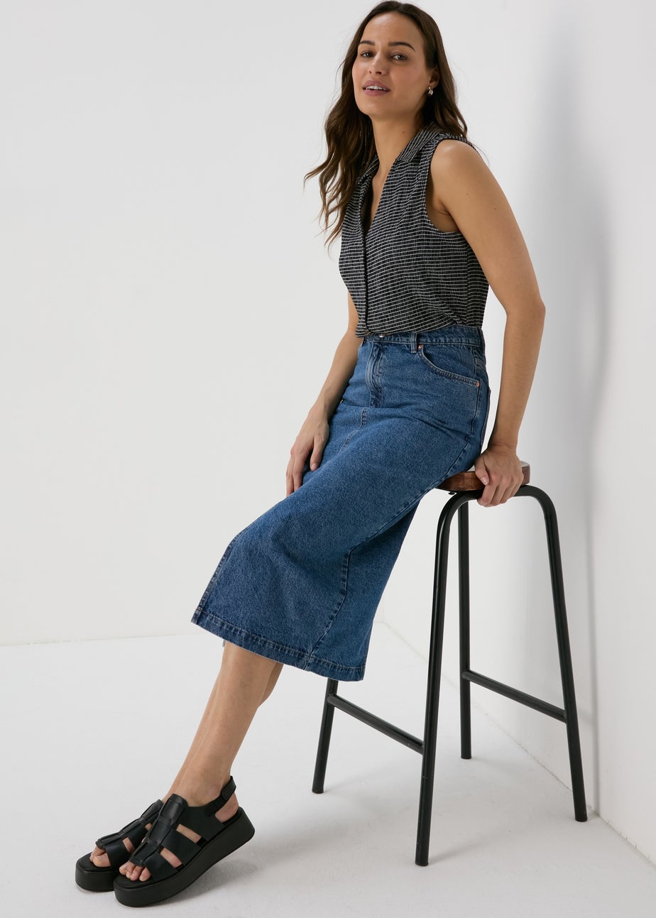 Black Mono Textured Co Ord Waistcoat