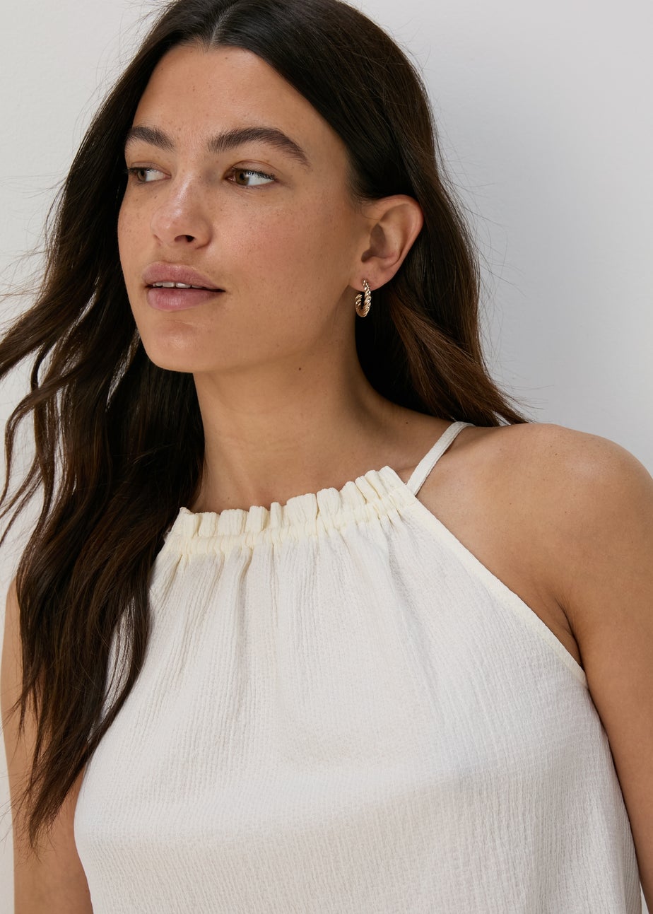 Ivory Textured High Apex Vest