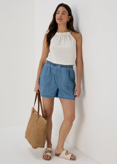 Ivory Textured High Apex Vest