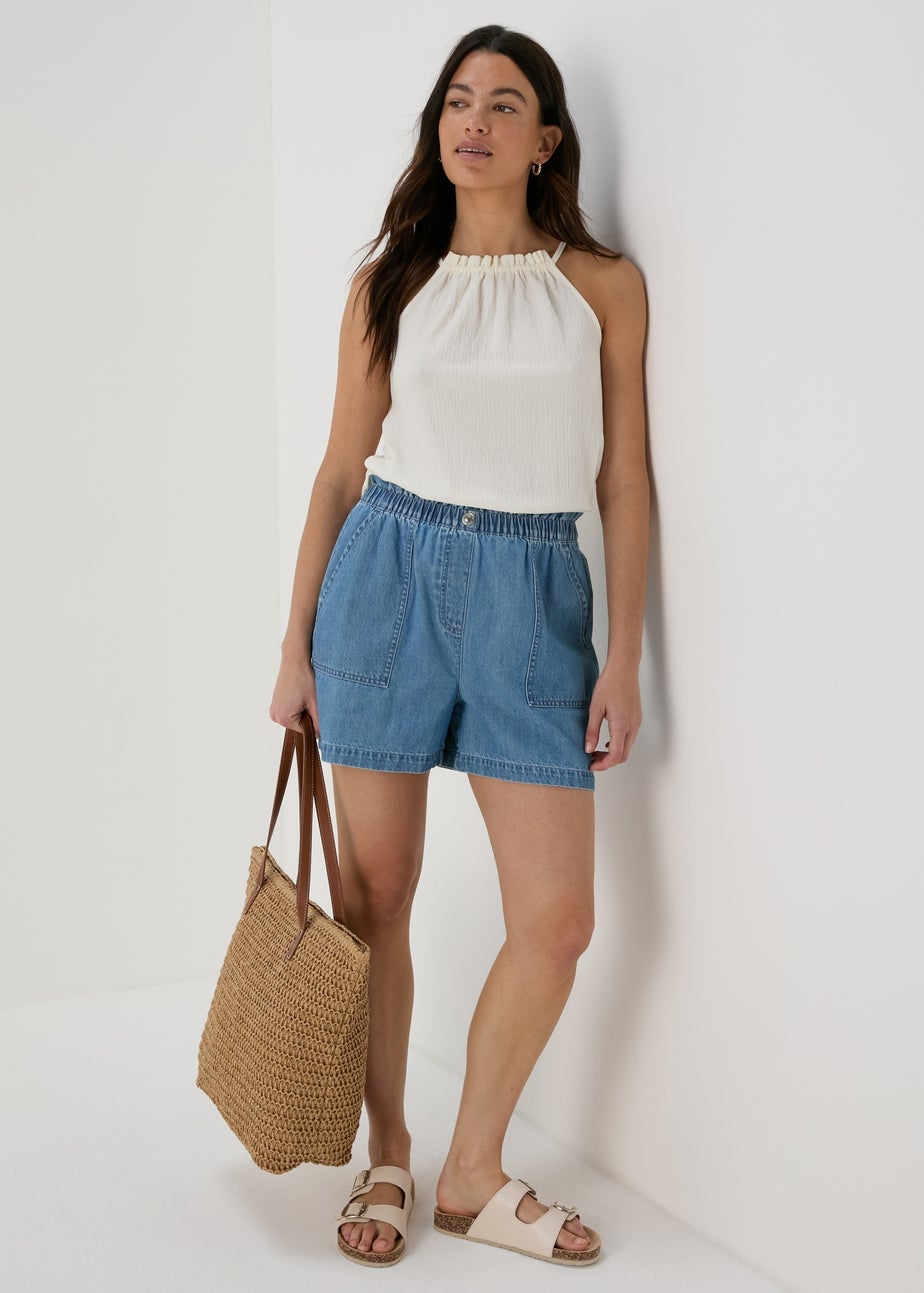 Ivory Textured High Apex Vest