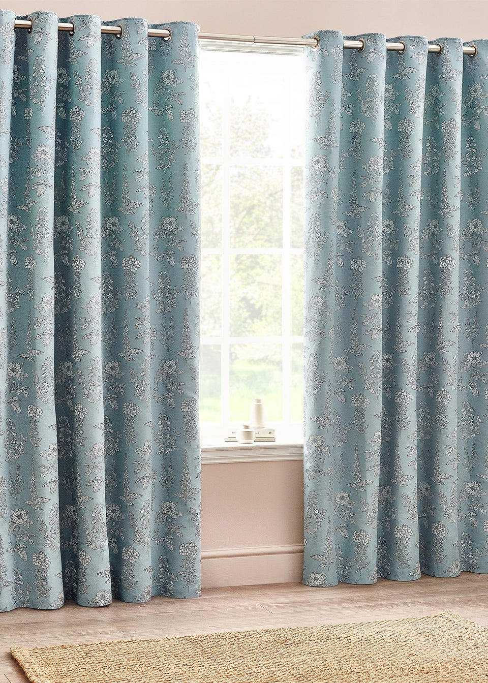 Wylder Nature Sophia Floral Eyelet Curtains