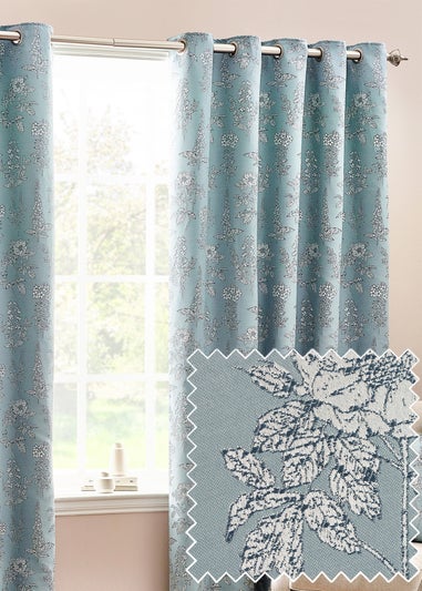 Wylder Nature Sophia Floral Eyelet Curtains