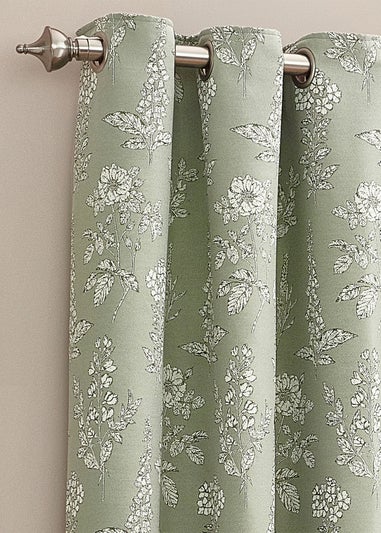 Wylder Nature Sophia Floral Eyelet Curtains
