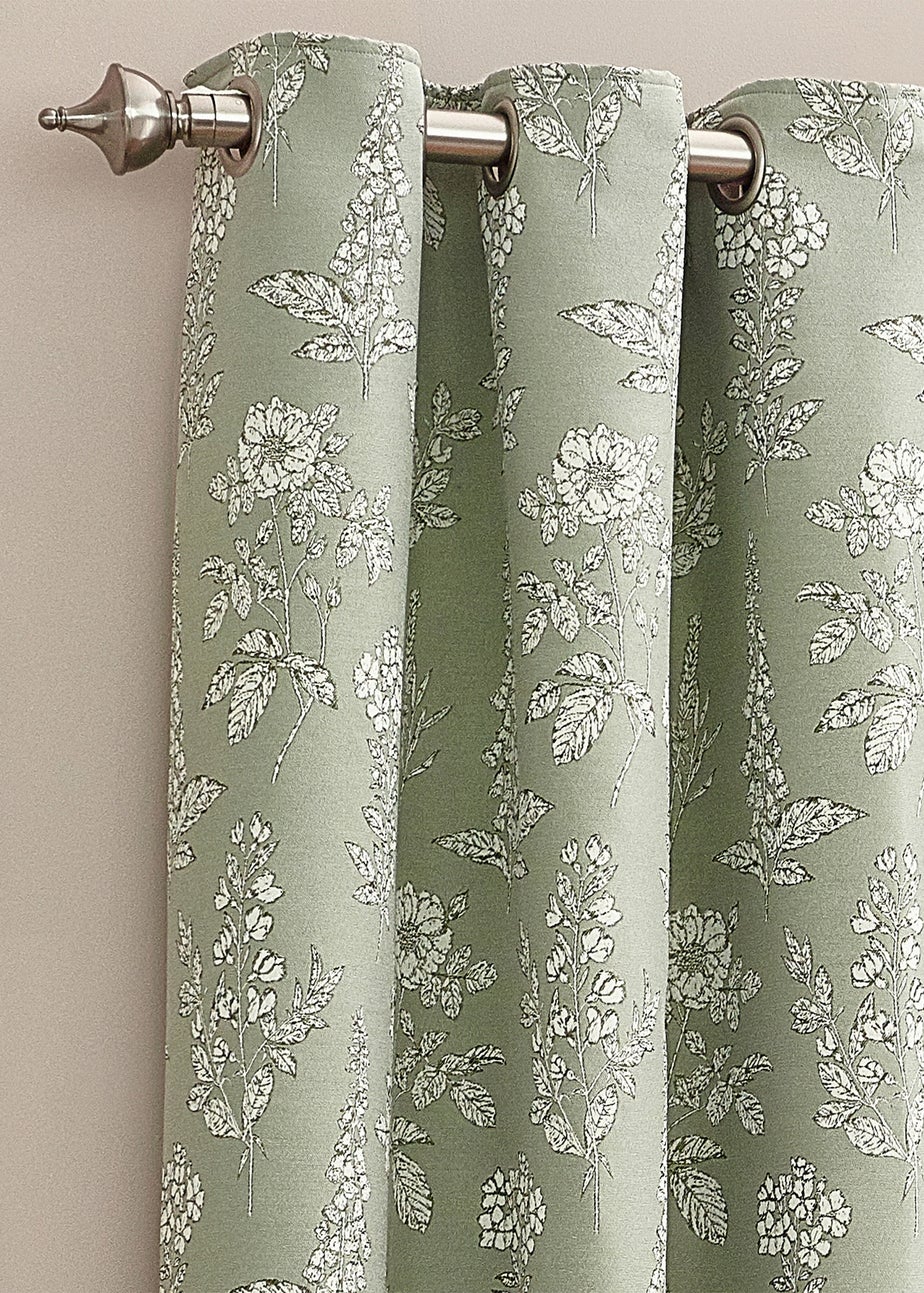 Wylder Nature Sophia Floral Eyelet Curtains