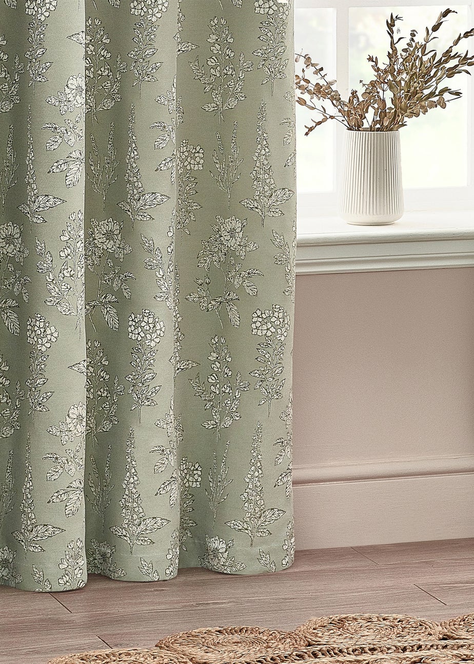 Wylder Nature Sophia Floral Eyelet Curtains