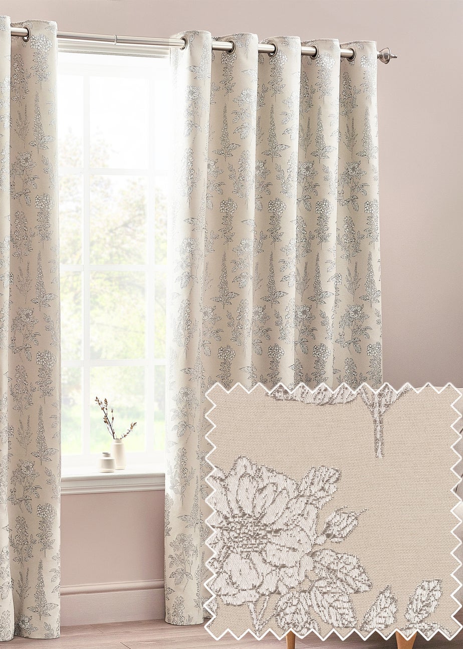 Wylder Nature Sophia Floral Eyelet Curtains