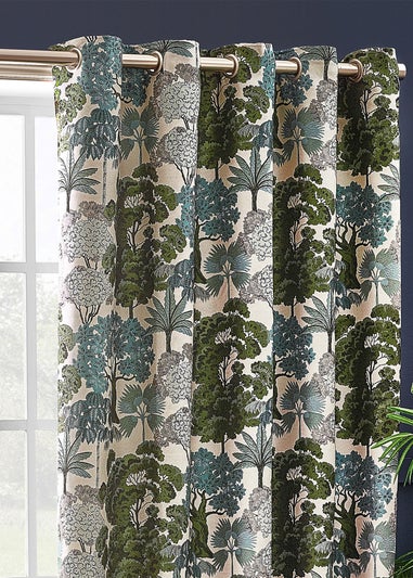 Wylder Nature Woodlands Floral Eyelet Curtains