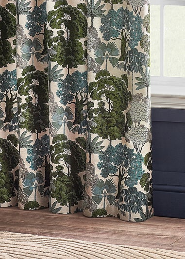 Wylder Nature Woodlands Floral Eyelet Curtains