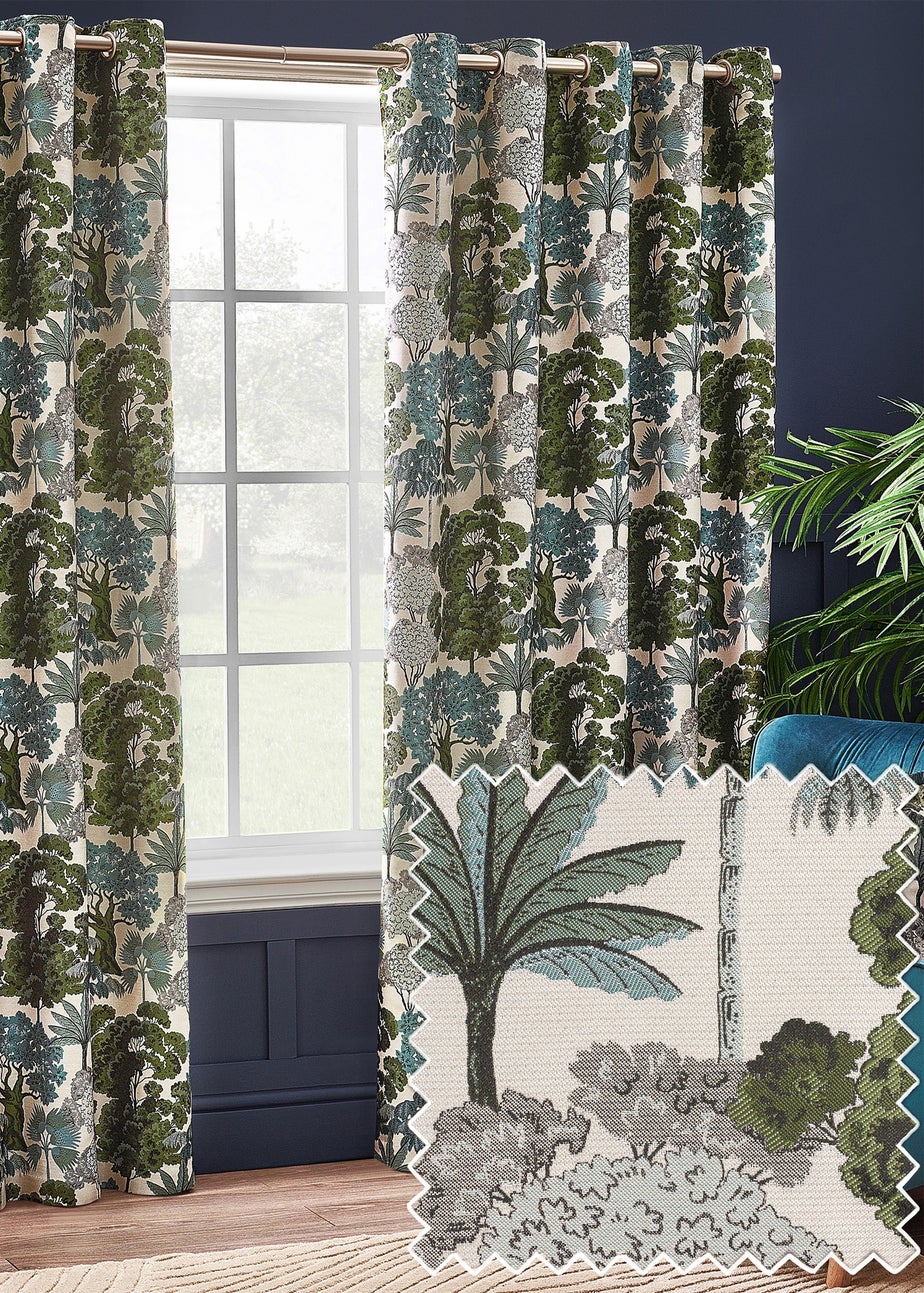 Wylder Nature Woodlands Floral Eyelet Curtains