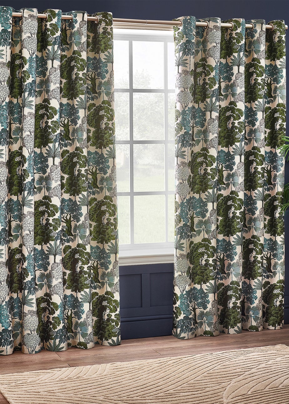 Wylder Nature Woodlands Floral Eyelet Curtains