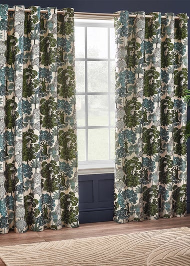 Wylder Nature Woodlands Floral Eyelet Curtains