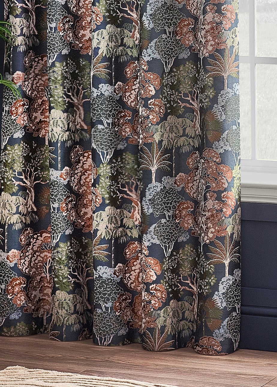 Wylder Nature Woodlands Floral Eyelet Curtains