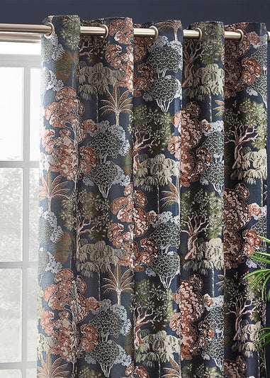 Wylder Nature Woodlands Floral Eyelet Curtains