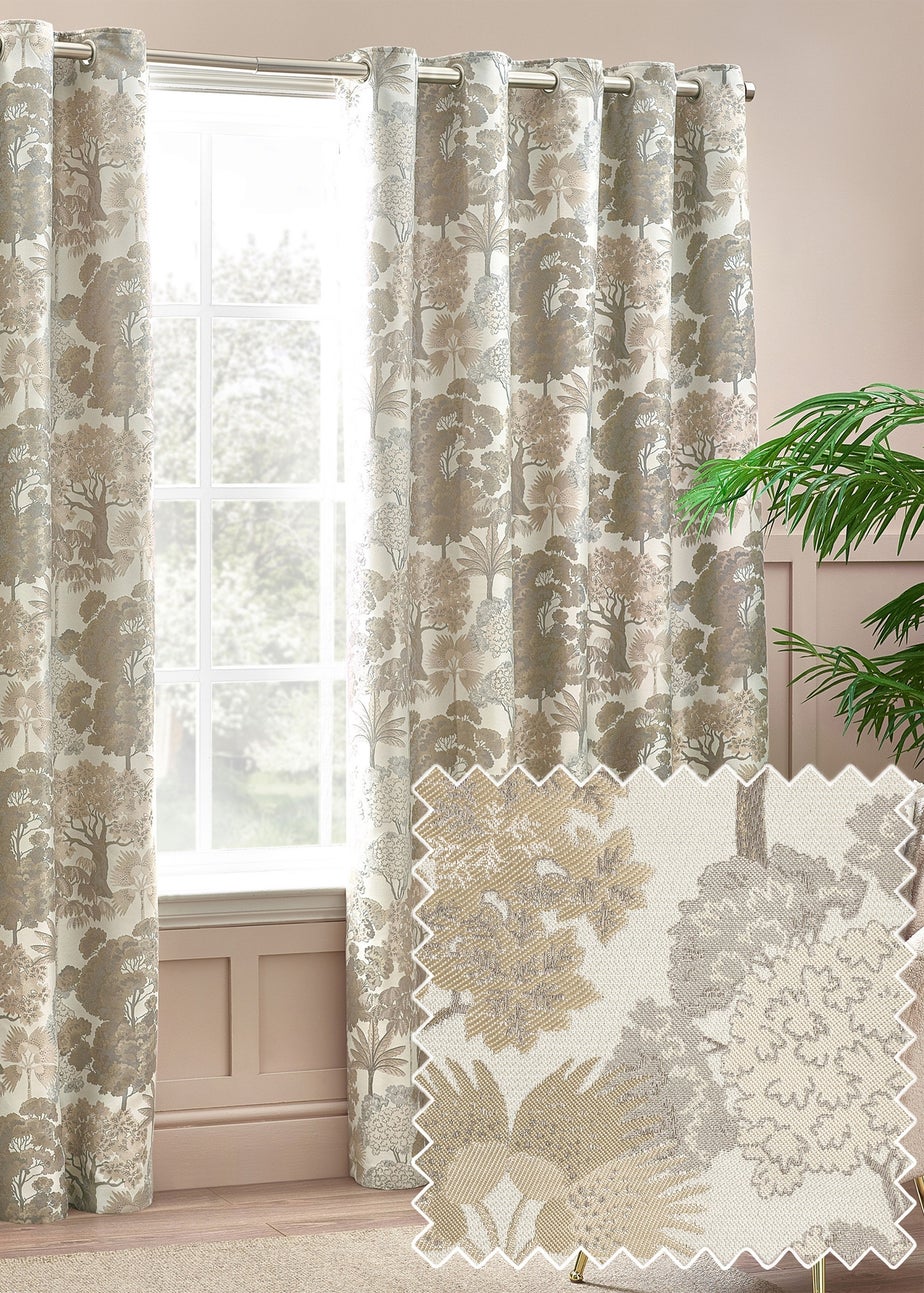 Wylder Nature Woodlands Floral Eyelet Curtains