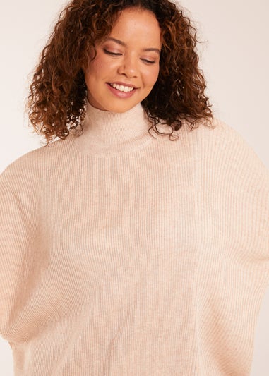 Blue Vanilla Asymmetric Hem Detail Jumper