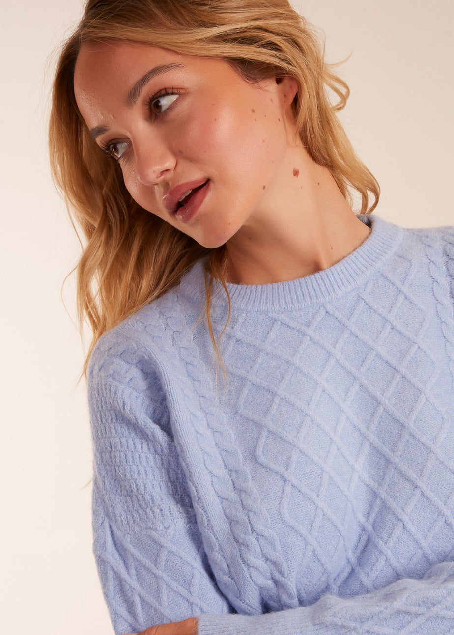 Blue Vanilla Soft Ribbed Jumper