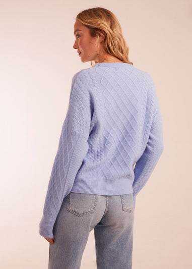 Blue Vanilla Soft Ribbed Jumper