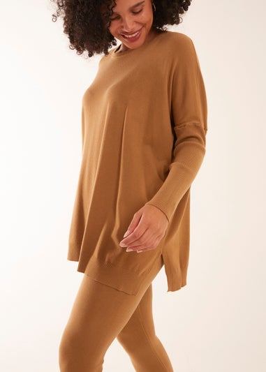 Blue Vanilla Side Split Jumper Lounge Set