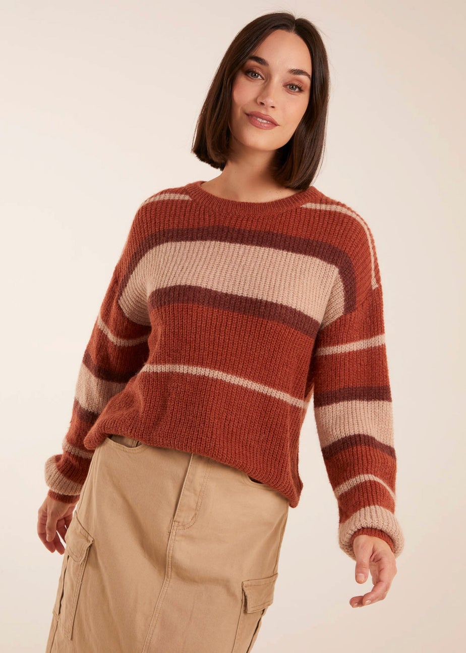 Blue Vanilla Striped Print Jumper