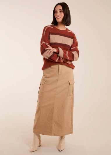 Blue Vanilla Striped Print Jumper