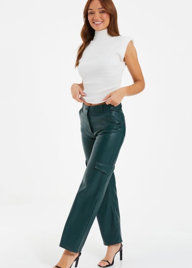 Quiz Cream Seamless Knitted Vest