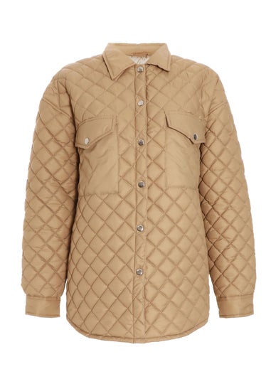 Quiz Stone Quilted Shacket