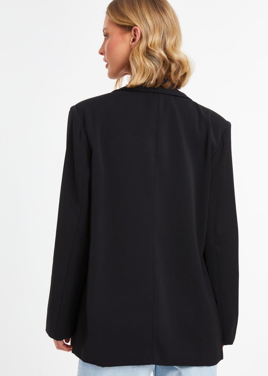 Quiz Black Oversized Tailored Blazer