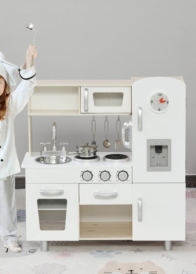 HOMCOM Kitchen with Accessories Play Set