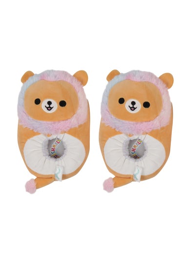 Kids Beige Leonard Squishmallows Slippers (Younger 11-Older 7)