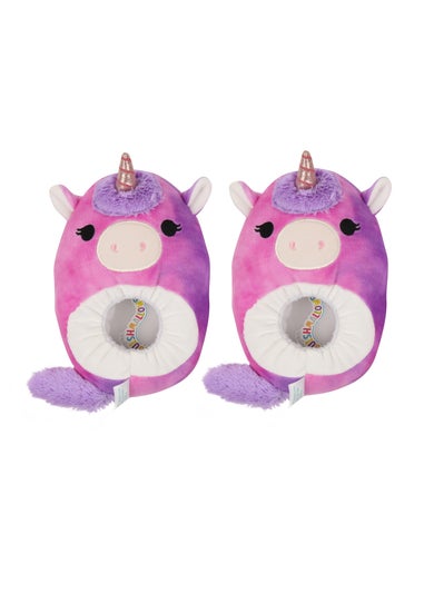 Kids Purple Squishmallows Lola Slippers (Younger 11-Older 7)