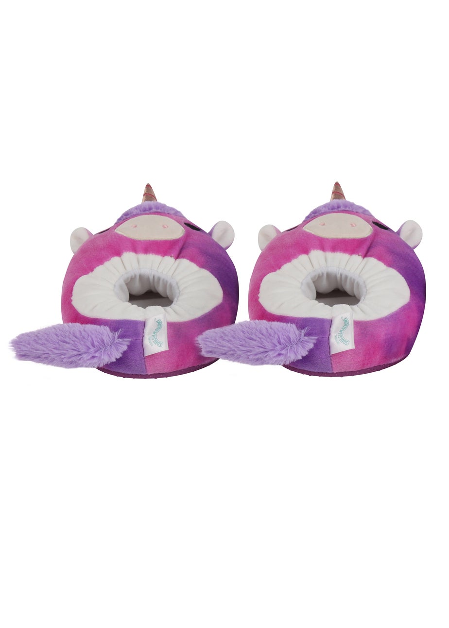 Kids Purple Squishmallows Lola Slippers (Younger 11-Older 7)