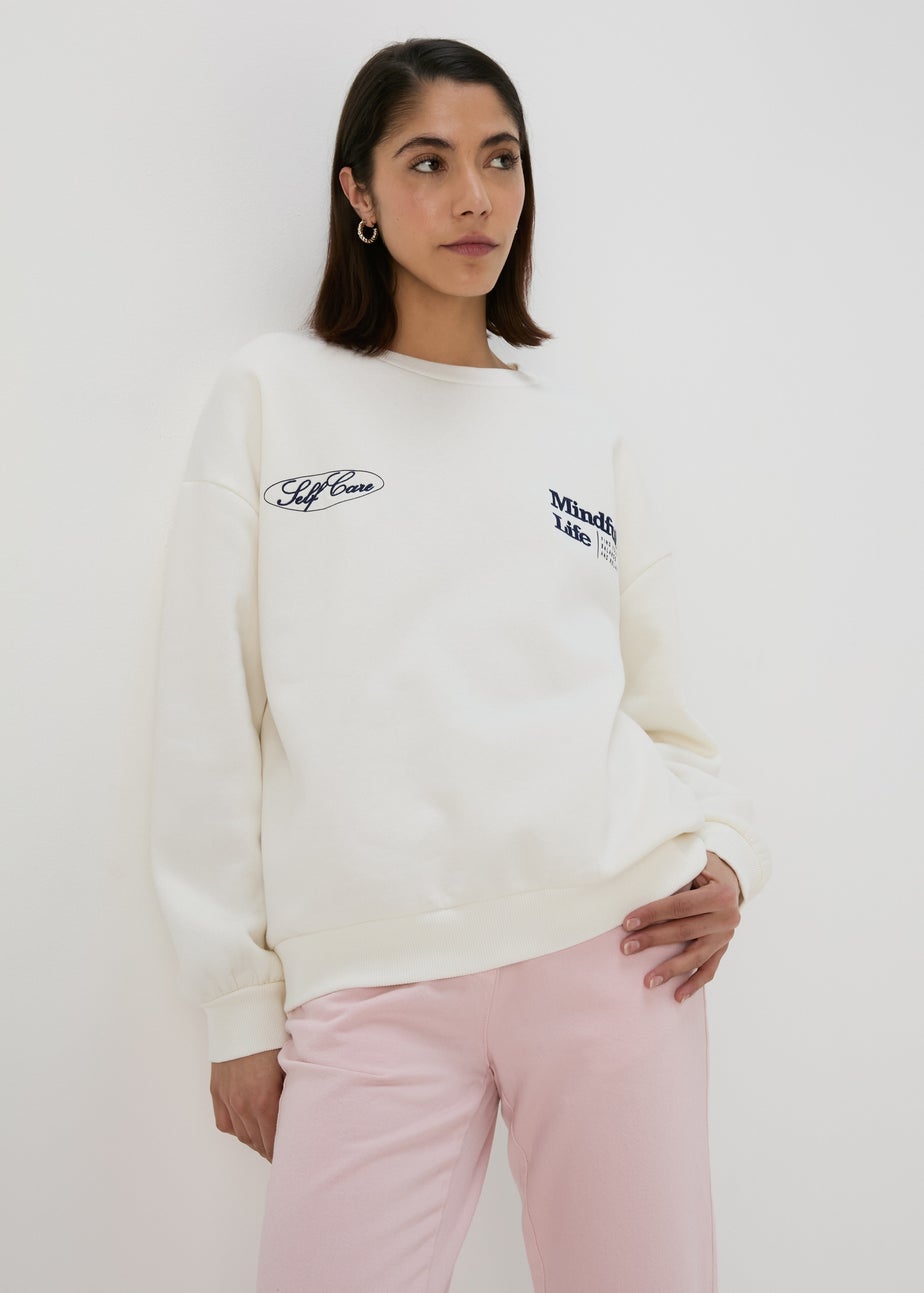 Cream Vintage Graphic Sweatshirt