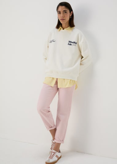 Cream Vintage Graphic Sweatshirt