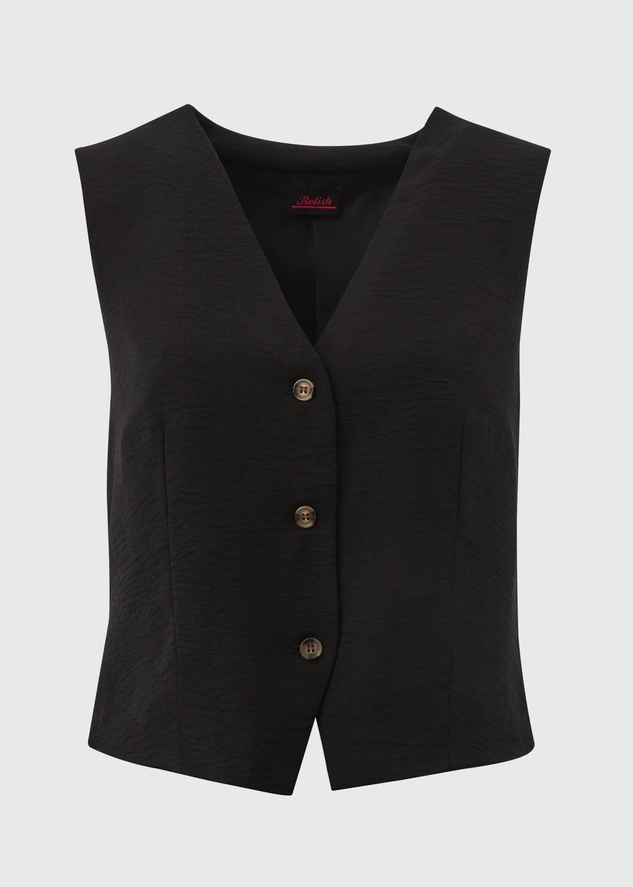Et Vous Black Co Ord Suit Waistcoat