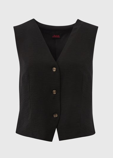 Et Vous Black Co Ord Suit Waistcoat