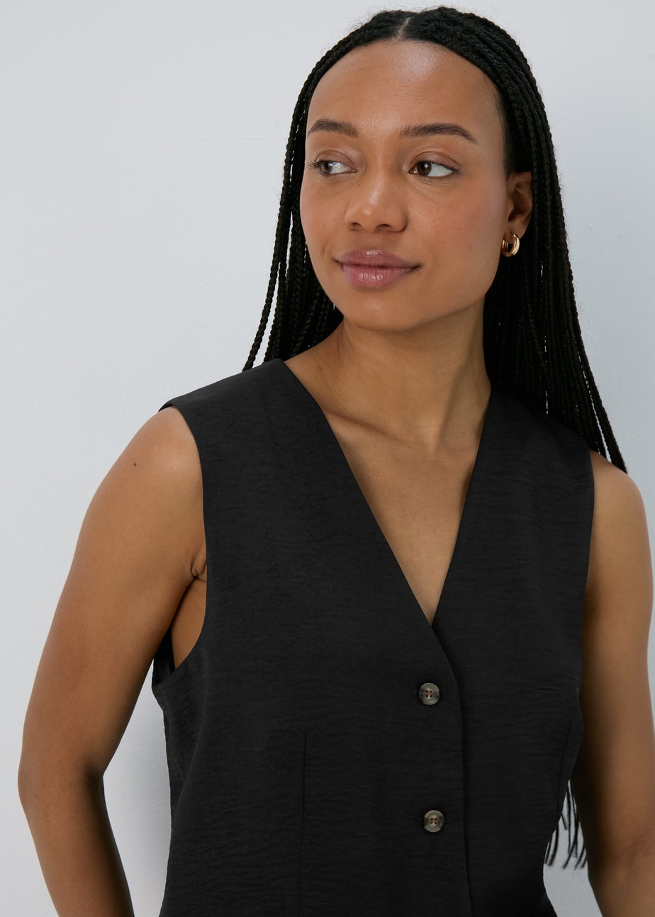 Et Vous Black Co Ord Suit Waistcoat