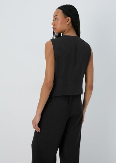 Et Vous Black Co Ord Suit Waistcoat