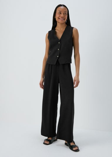 Et Vous Black Wide Leg Trousers