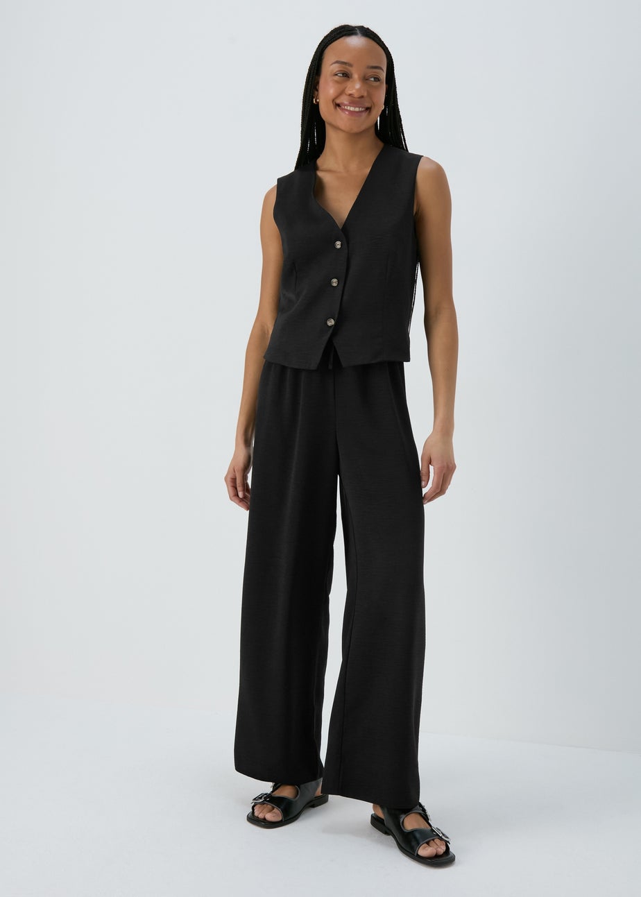 Et Vous Black Wide Leg Trousers