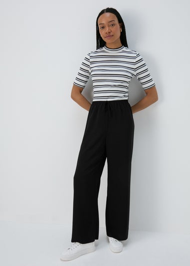 Et Vous Black Wide Leg Trousers