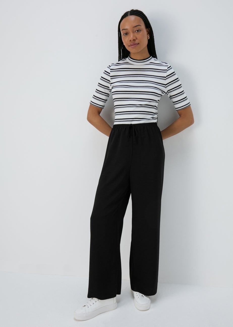 Et Vous Black Wide Leg Trousers