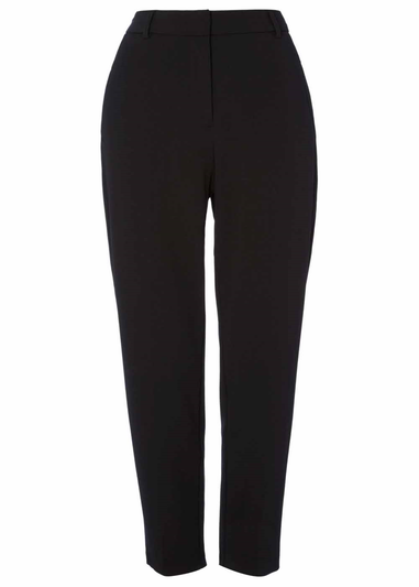 Roman Black Straight Leg Stretch Trouser