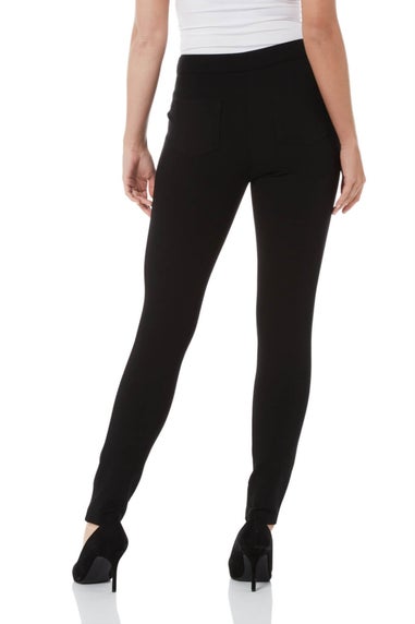 Roman Black Zip Detail Stretch Trouser
