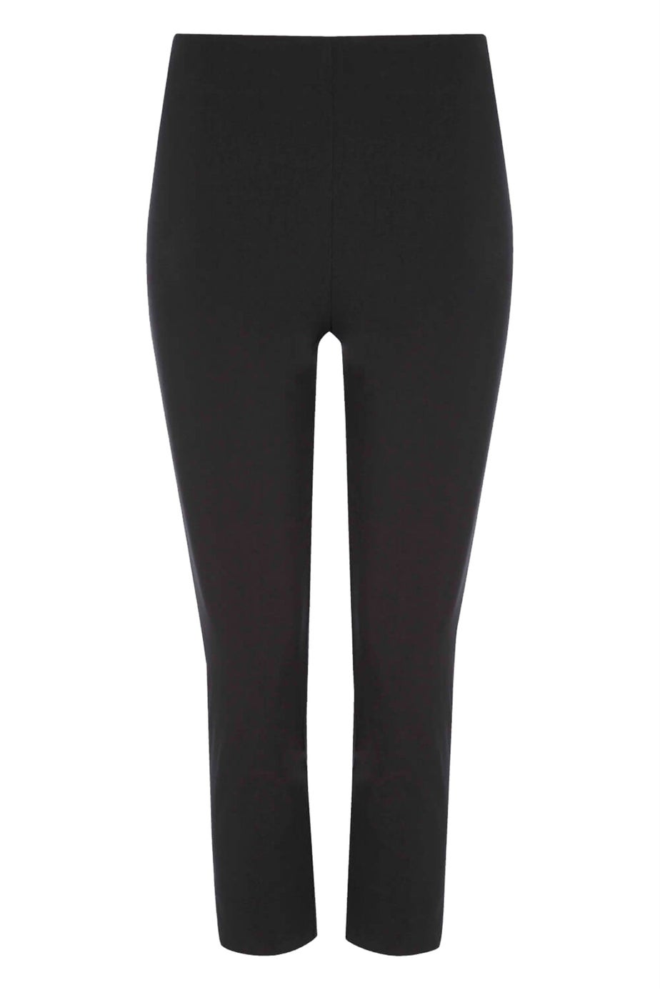 Roman Black Cropped Stretch Trouser Capri Summer Leggings 3/4 Pedal Pushers