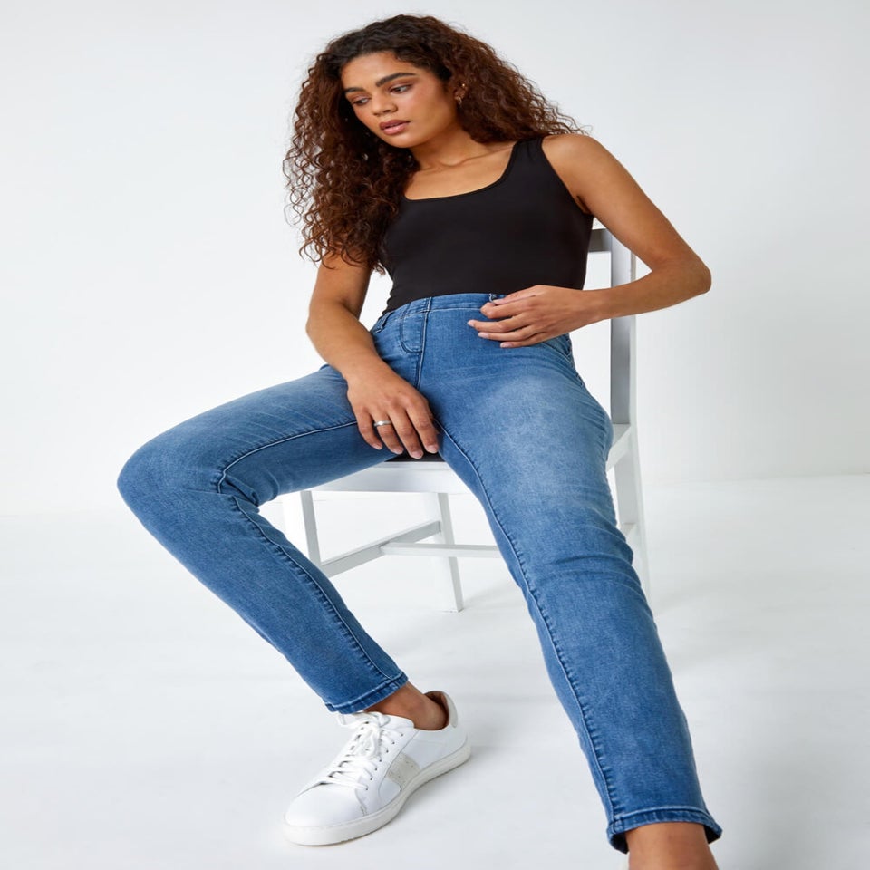 Roman Bright Blue 31" Stretch Denim Jegging