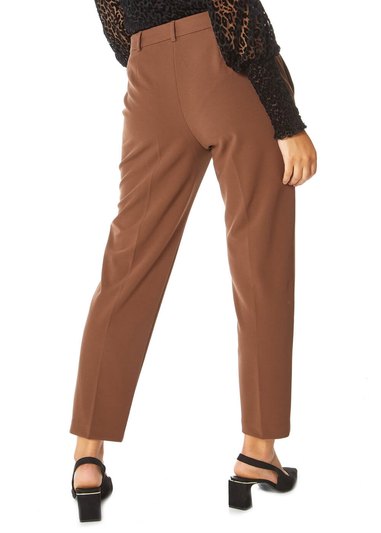 Roman Brown Straight Leg Stretch Trouser
