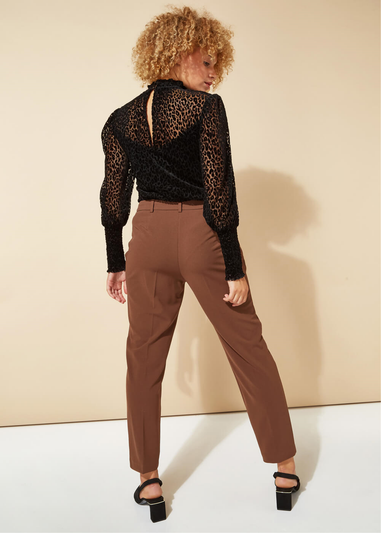 Roman Brown Straight Leg Stretch Trouser